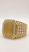 Men's 14kt Solid Yellow Gold & CZ Ring