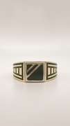 Men's 14kt Solid Yellow Gold & Onyx Ring