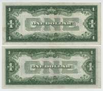 Crisp AU 1928 &1934 Series $1 'Funny Back' Silver Certificates