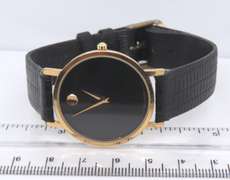 Movado Museum Classic Quartz Black Leather Strap