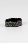 Men's Tungsten Carbide Celtic Weave Wedding Band Comfort Fit Ring Size 11