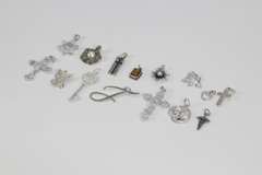 Curated Set of Sterling Silver Pendants/Charms Lot of 15