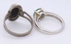 Lot of Rings and Earrings in Sterling Silver