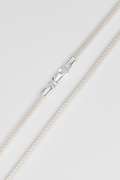 .925 Italian Sterling Silver 3mm Popcorn Mesh Chain Necklace 20 Inches