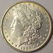 1888 Morgan Silver Dollar, BU.