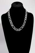 Sterling Silver 12.5mm Figaro Link Chain 20 Inch