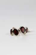 Sterling Silver Natural Garnet Gemstone Ring