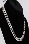 .925 Sterling Silver 13mm Curb Link Chain 20 Inches