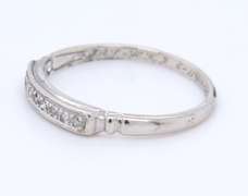 Vintage Platinum approximate 0.50ctw Diamond Band