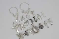 Sterling Silver Curated Pendant Assortment Various Sizes & Styles (20 Pendant Lot)