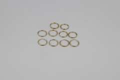 10k Yellow Gold Endless Hoop Earrings Lot of 5 Pairs 12.5mm