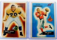 2 Bowman 1955 Football Cards