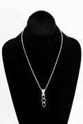 .925 Sterling Silver Pendant w/ Black Onyx Gem Stones