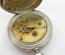 Exceptional 1880 Waltham Coin Silver Pocket Watch