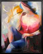 Sussan Afrasiabian Original Oil on Canvas "Self Portrait"