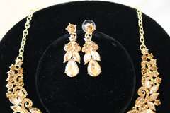 Set Of Fashion Jewelry Neck Lace And Earrings