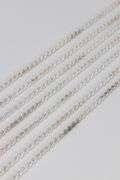Sterling Silver - Italy Stamped - Hollow Rope Lot - 7 Chains - 4mm Wide - 30 Inches Each