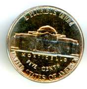 Uncirculated 1954 Jefferson Nickel