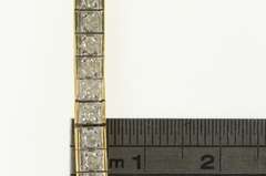 10K Yellow Gold 3.00 Ctw Diamond Squared Classic Tennis Bracelet