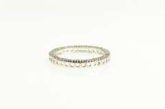 10K White Gold Diamond Encrusted Circle Journey Symbol Pendant