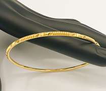 22kt Solid Yellow Gold Bangle Bracelet