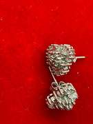 14K WHITE GOLD AND DIAMOND EARRINGS/STUDS