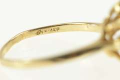 14K Yellow Gold 1.00 Ctw Round Diamond Cluster Engagement Ring