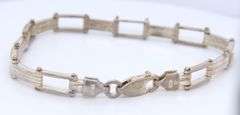 Vintage 925 Sterling Silver Fancy Link Bracelet