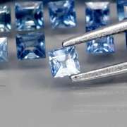 Heated only 3.29ct blue Sapphire set with multiple hues