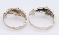 Group Lot of 4 Vintage 925 Sterling Silver Rings