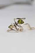 Sterling Silver Natural Peridot Ring