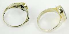 2 Sterling Gemstone Rings