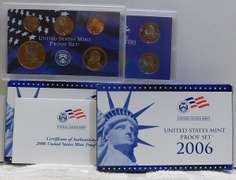 2 Sets: 2006 PROOF Sets  NOTE: The US Mint is now charging $32 ea for current non-Silver Proof Sets.