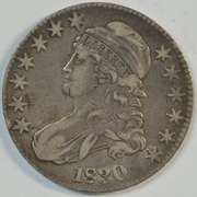 Very sharp 1830 Capped Bust Half Dollar
