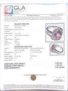 Lovely Approx. 3.56CTS Pink Tourmaline and Diamond Ring in 14K White Gold