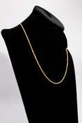 14K Yellow Gold 2.4mm Solid Rope Chain 20 Inch