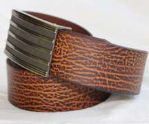 Casual Leather Belt 1 1/2 Inch Wide, Made In Italy