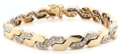 1.25ctw Diamond Zigzag S Link Bracelet in 18KT