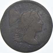 1795 Flowing Hair Large Cent - Plain Edge