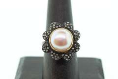 Sterling Silver & Diamond Ring