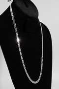 .925 Sterling Silver 5.5mm Super Flat Curb Link Chain 24 Inches