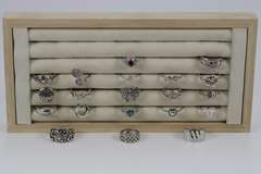 .925 Sterling Silver Ring Assortment Various Sizes & Styles (20 Ring Lot)