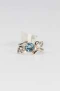 Sterling Silver Blue Topaz Gemstone Ring