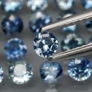 Natural 3.13ct blue Sapphire set with multiple hues