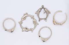 Group Lot of Vintage 925 Sterling Silver Jewelry