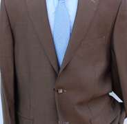 Stylish Comfort Fit Brown Suit, Made in Italy