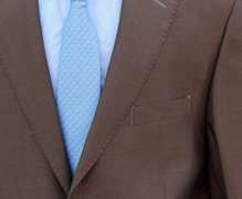 Stylish Comfort Fit Brown Suit, Made in Italy