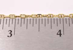 Fantastic Mariner Link Anklet in 14K Yellow Gold