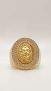 Men's 14kt Solid Yellow Gold & CZ Ring