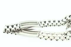 14kt White Gold Rolex Style Band Bracelet